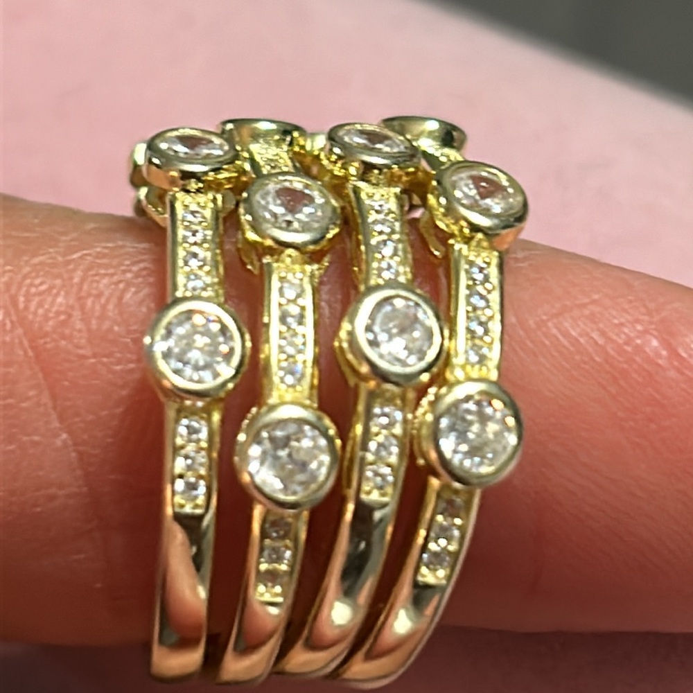 Sterling Silver Four Stackable Rings - image 6